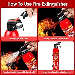 WPW Upgraded 8-in-1 Fire Extinguisher for Home with