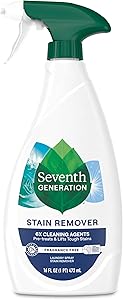 Seventh Generation Laundry Stain Remover, Free & Clear, Unscented, 16 Fl Oz