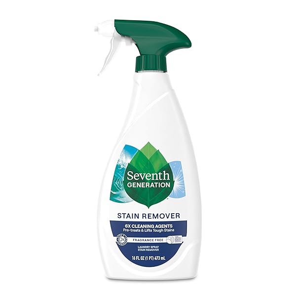 SEVENTH GENERATION LAUNDRY STAIN REMOVER, FREE & CLEAR, UNSCENTED, 16 FL OZ