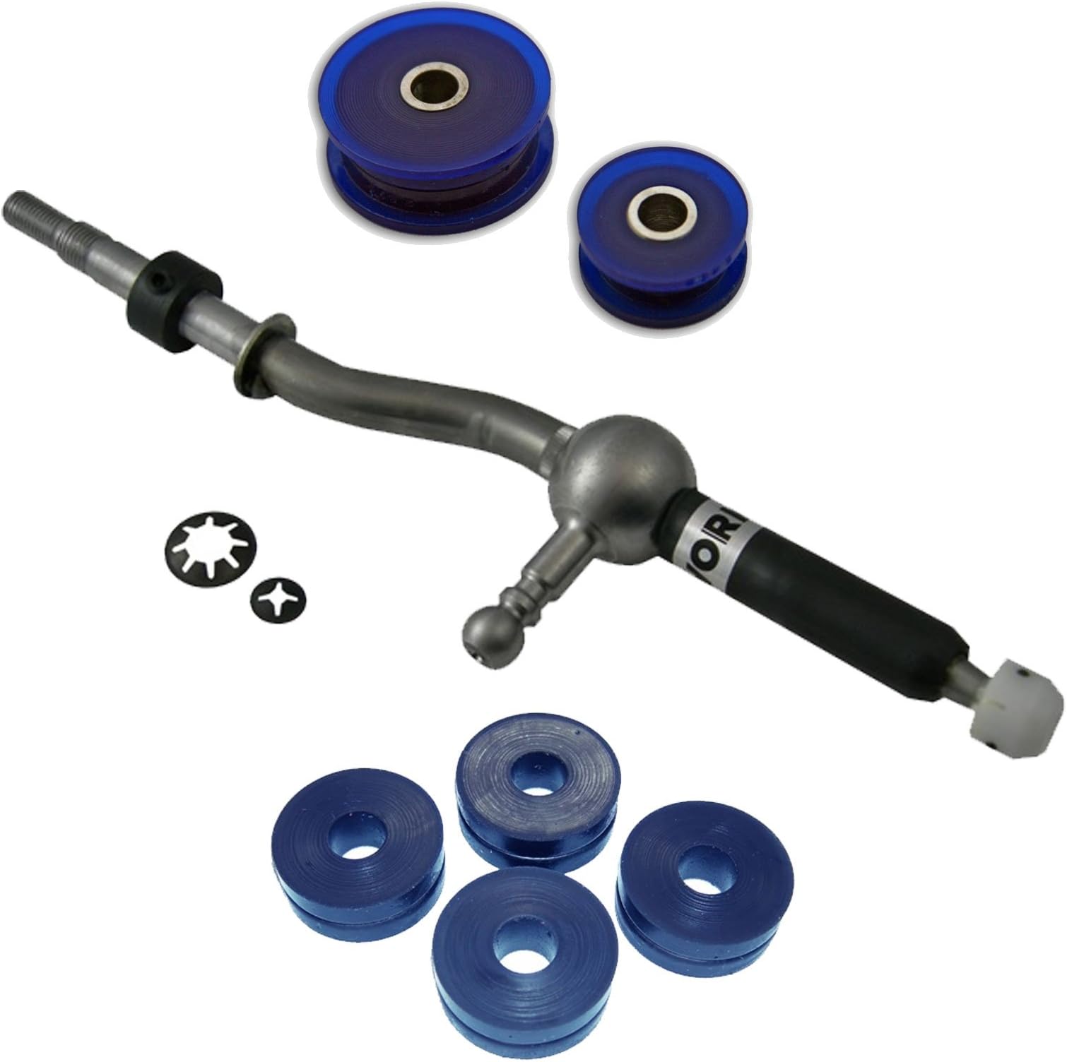 WORKS Throw 5-Speed Short Shifter with Cable Bushings Compatible with 2010+ Mitsubishi EVO X