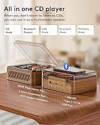 CARONSORT CD Player Music Box with Bluetooth