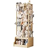 EXPERLAM Stuffed Animal Storage, Wood Stuffed Animal Zoo with Toy Chest, Vertical Stuffed Animal Holder with Thicker Elastic Band, Plushies Storage for Playroom, Living Room, Nurseryroom, Bedroom