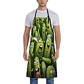 Turamurra Pickle Apron for Women, 28x33in, Kitchen Chef Aprons with 2 Pockets, Polyester, Funny Cartoon Pickles Apron for Cooking BBQ Baking Gardening Chef, Gifts for Mom Wife Dad