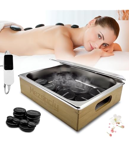 Amazon.com: Mezsocly Hot Stones Massage Set, 16PCS Hot Stones