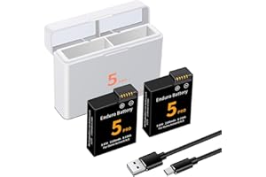 2-Pack for Osmo 360/Osmo Action 5 Pro/4/3 Battery Charger Kit and Dual-Channel Fast Charger Hub, Compatible for DJI OSMO Acti