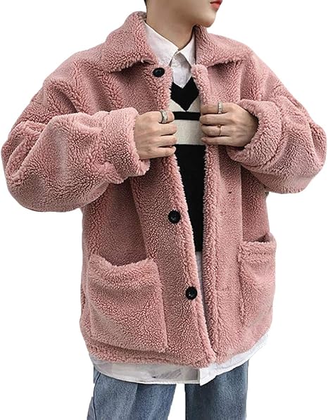 Amazon ニカ ラシャコート 冬 厚手 メンズ ロングコート 無地 アウター 韓国風 暖かい カッコイイ オーバーコート スリム ふわふわ もこもこ コート ジャケット 通販