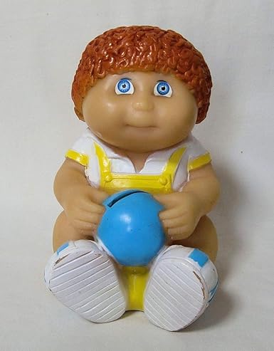 Amazon 青いボールを持った赤い髪の男の子 キャベツ畑人形 Cabbage Patch Kids ソフビ製バンク Aviva 19年 通販