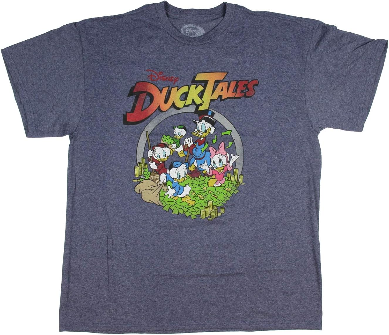 Amazon.com: Disney Men's DuckTales T-Shirt Scrooge McDuck Huey Dewey Louie Webby Vintage Money 