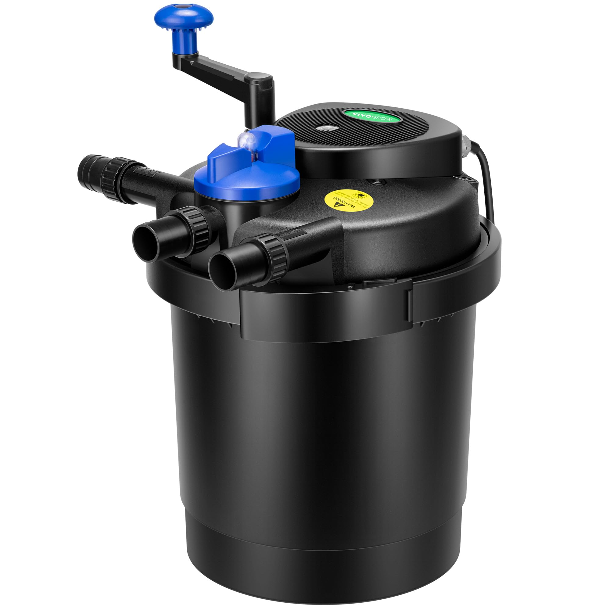 Photo 1 of VIVOGROW Bio Pressure Pond Filter, with 13W UV-C Light, 1580 GPH Suitable for Koi Ponds up to 800 Gallons or Landscape Pools up to 1600 Gallons