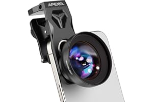 Upgraded Professional Macro Lens for Smartphone, HB100U Macro Photography Lens for iPhone, Aluminum Phone Camera Lens Kit wit