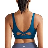RUNNING GIRL Sports Bra for Women High Support, Molded Cup High Impact Sports Bras with Sewn in Pads Workout Running Bra