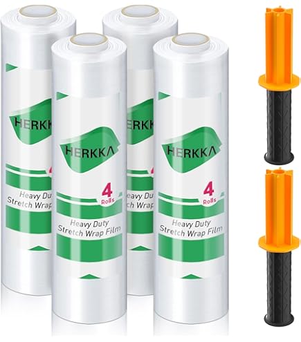 8 Rolls 18 X 1500 FT Pre-Stretched Stretch Wrap 33 Gauge 80G Equivalent Clear Hand Shrink Pallet Wrap Film Moving Warehouse Shipping Depot 8 Rolls 18 X 1500 FT Pre-Stretched Stretch Wrap 33 Gauge 80G Equivalent Clear Hand Shrink Pallet Wrap Film Moving Warehouse Shipping Depot