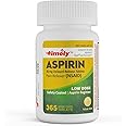 Timely - Low Dose Aspirin 81mg - 365 Count - Compared to the active ingredient in Bayer Low Dose - Enteric Coated Low Strength - Pain Reliever for Minor Aches and Pains, Fever Reducer - Made in USA