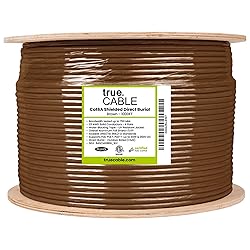 trueCABLE Cat6A Direct Burial, Shielded