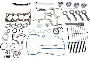 YIHETOP Engine Pistons Overhaul Rebuild Kit - Con Rods Compatible for Chevy Cruze Buick 1.4L 11-16