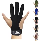 Mighty Musk Archery Glove Genuine Leather 3 Finger Protector for Recurve Bow Durable Shooting Gloves for Adult Archers