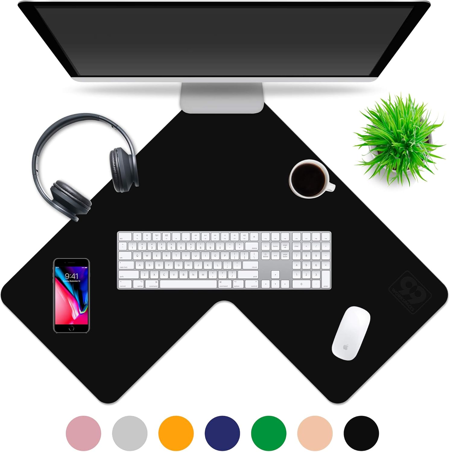 Multipurpose Office Corner Desk Pad and Computer Large