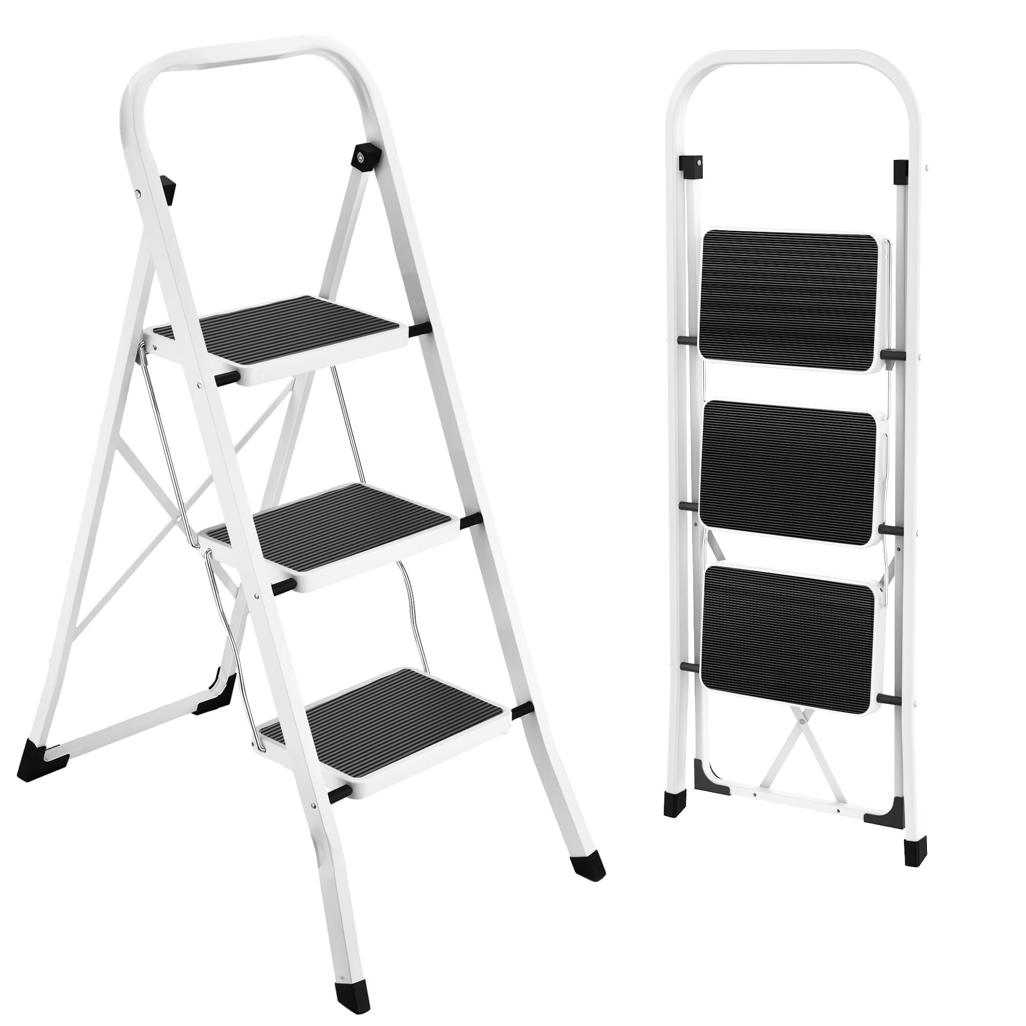 HBTower Step Ladder Folding Step Stool for Adults