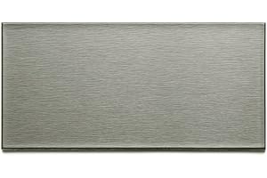 Aspect Peel and Stick Backsplash Brushed Stainless Long Grain Metal Tile for Kitchen and Bathrooms (3" x 6" Sample)
