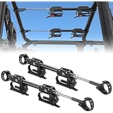 KEMIMOTO UTV Overhead Roll Bar Mounting Hunting Gear Holder Rack, Farm Tool Holder Roof Mounted Bow Rack for UTV Round/Pro-fi