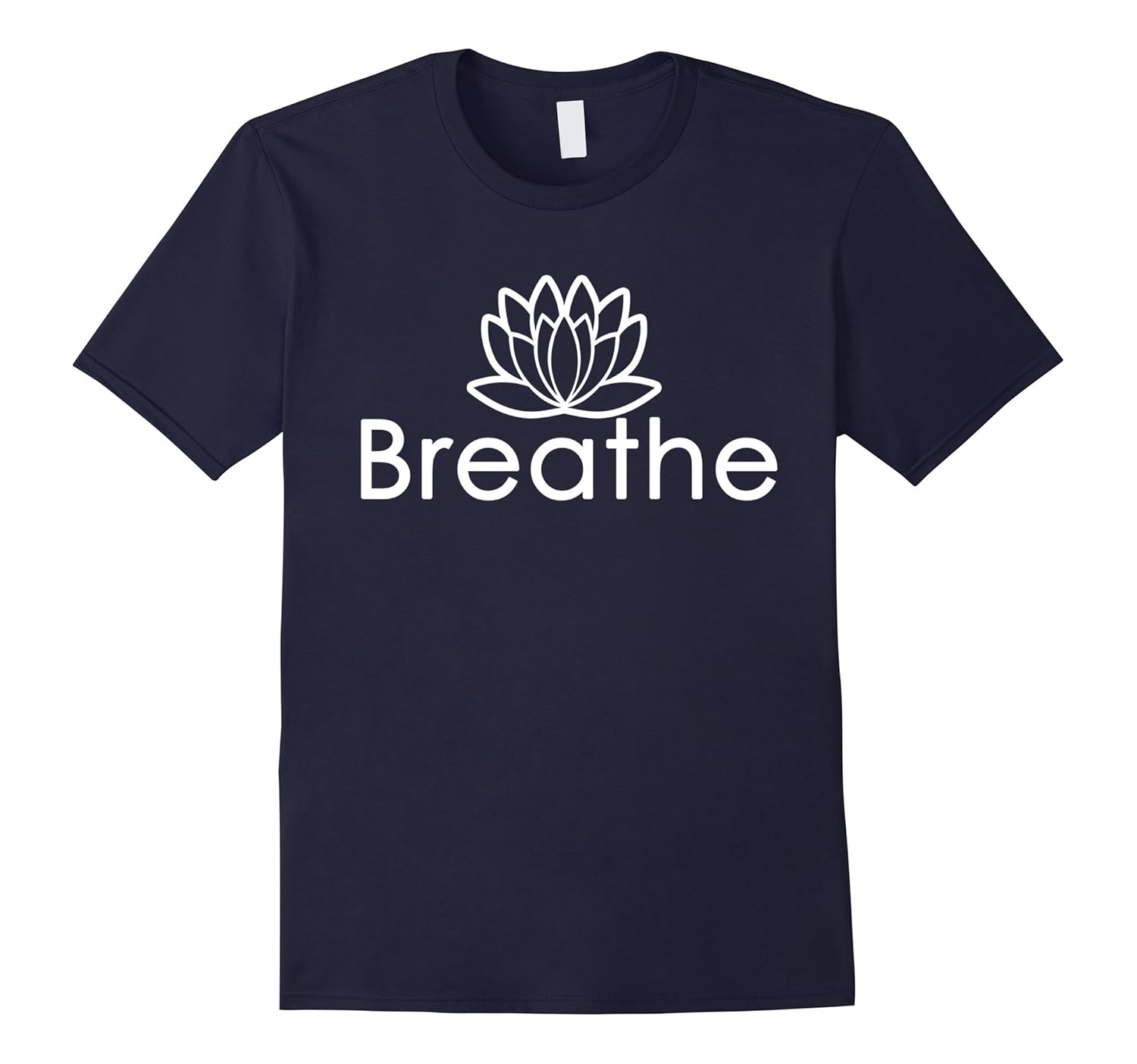 Breathe Buddha Lotus Flower Mindfulness Yogi Yoga T-Shirts-ANZ