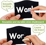 Mooshy Mini Chalkboard Signs 6 Pack with Stand Small Black Double Sided view 3