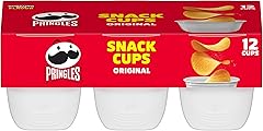 Pringles Potato Crisps Chips, Lunch Snacks, Snack Cups, Original, 8oz Tray (12 Cups)