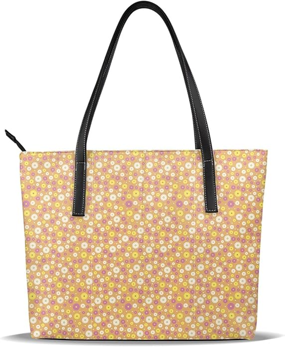 Daisy Flower Shoulder Bag For Women With Large Capacity Daily Outing