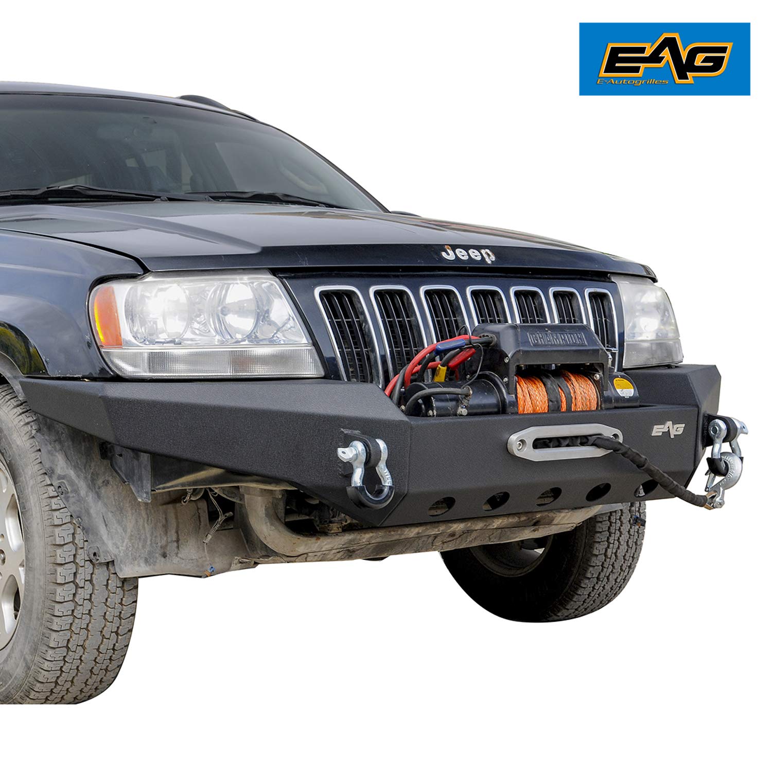 EAG Assembled Front Bumper Compatible with 1999-2004 Grand Cherokee WJ