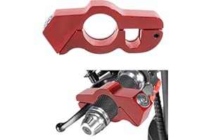 bylikeho Motorcycle Lock, Heavy Duty Anti-Theft Bike Handlebar Lock,Car Accessories Handlebar Throttle Grip Brake Lever Security Motorcycle Locks,Ultimate Security for Motorcycle (Red)