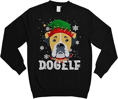 boxer dog ugly christmas sweater