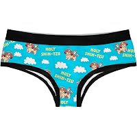 Vvfelixl Cute Dogs Funny Puppies Panties For Women Bamboo Women