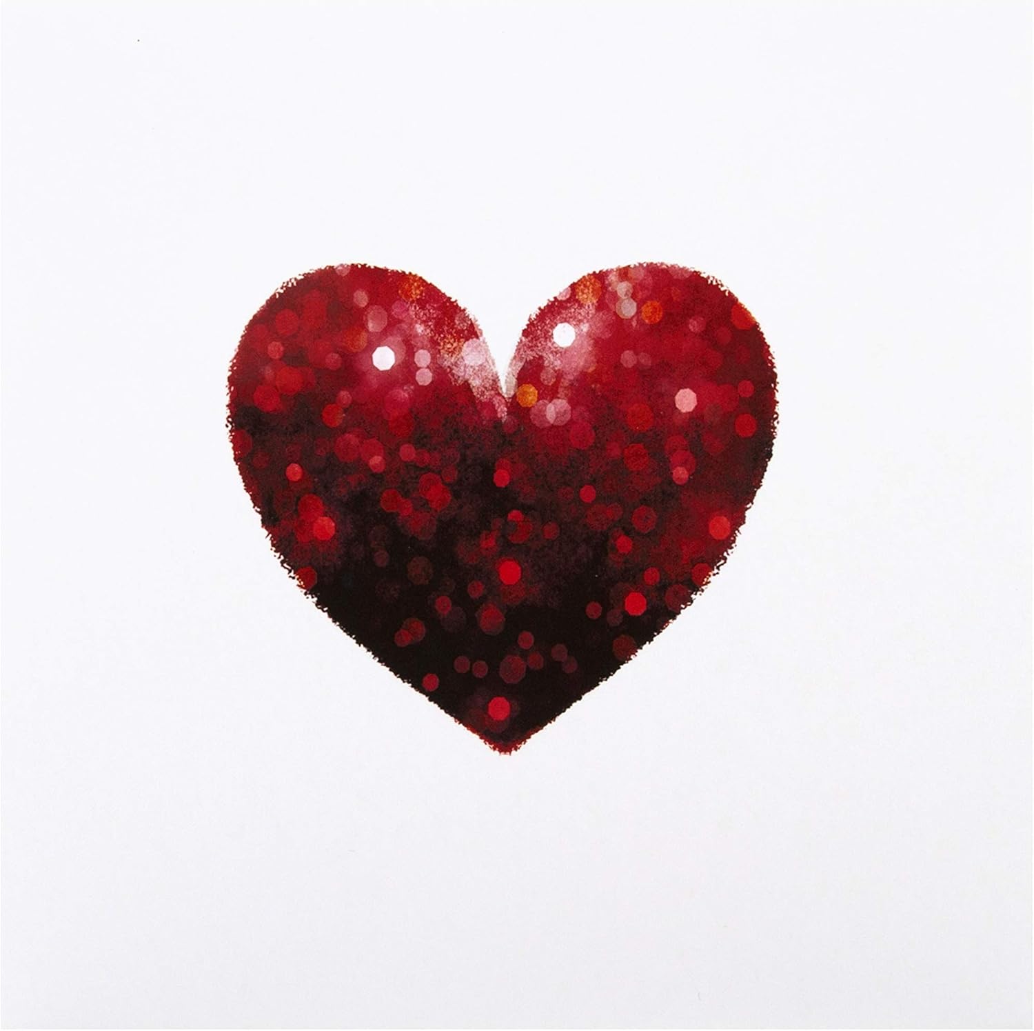 Hallmark General Love Card from Heart Design, Simple Red Heart - Image 3