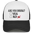 sxmluedn Funny Trucker Hat Gag Gifts Snapback Hat Drinking Joke Baseball Cap for Men Women