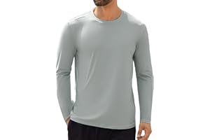 Angel season Men's Rash Guard Shirts UPF 50+ Long Sleeve Swim Shirts Quick Dry UV Sun Protection Lightweight