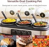 Tower T16015 Three Pot Slow Cooker with Independent Controls 4.5L Stainless view 6