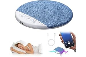 Bone Conductions Under Pillow Sleep Speaker, Ultra-Thin Wireless Bluetooth 5.4 Mini Pillow Speaker Sleep Aid with White Noise