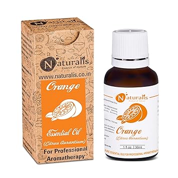 Naturalis Essence of Nature Cold pressed Orange Essential Oil 100% Undiluted Pure and Natural Therapeutic grade for Skin Care, Relief from Stress & Anxiety and Aromatherapy - 30ml