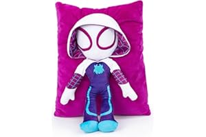 Marvel Spidey & His Amazing Friends Gwen Ghost Spider 3D Snuggle Pillow - Super Soft Plush Pillow - Measures 15 Inches