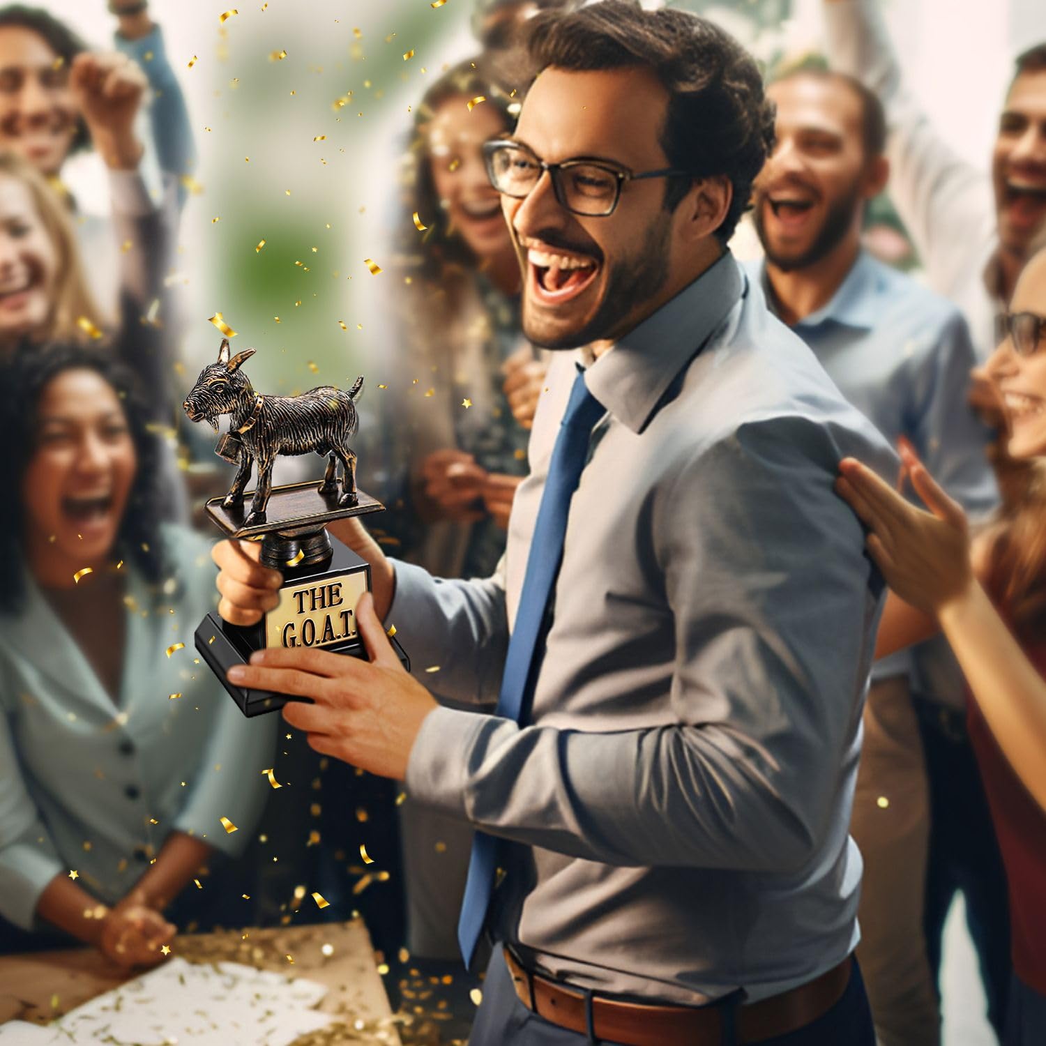 GOAT Trophy | GOAT Award | Greatest Of All Time Trophy | Available In - View #5