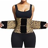 FeelinGirl Waist Trainer for Women Corset Tummy Control Faja Body Shaper | Triple Wrap Cincher Belt, Hourglass Shaping, Back Support, Hook-loop Closure, Postpartum Gym Working Out, Underbust Girdle
