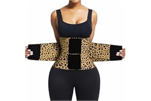 FeelinGirl Waist Trainer Belt Waist Cincher Trimmer Ab Belt Tummy Control Body Shaper with Triple Wrap Women and Men