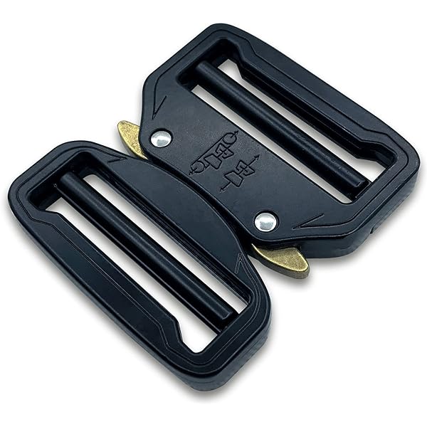 2 Hebillas De Metal De Liberación Rápida Ajustables - Diámetro 38 Mm, Para Mochilas, Correas, Chalecos, Uso Táctico O Al Aire Libre