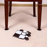 Ezprotekt 45mm Furniture Sliders for Carpet 24pcs Brown 1-3/4" Self-Adhesive view 6