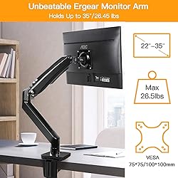 ErGear 22-35” Premium Single Monitor Stand Mount