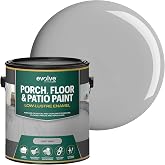 EVOLVE Porch &amp; Floor Paint (Light Gray) 1-Gallon &ndash; Durable, Scratch-Resistant, Multi-Surface Interior &amp; Exterior Floor Coating, Low VOC, Fade &amp; Weather Resistant