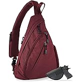 JESSIE & JAMES Peyton Crossbody Sling Backpack Concealed Carry Purse For Women Men Outdoor Chest Bag Shoulder Backpack