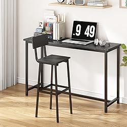 GILLAS Set of 2 Bar Stools, Tall Bar Stools with