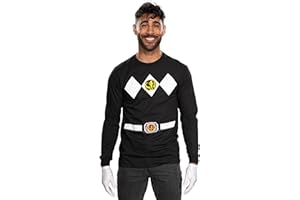 Power Rangers Adult Unisex Mighty Long Sleeve Halloween Costume Cosplay T-Shirt