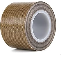 HARFINGTON PTFE Teflon Tape Roll - 1.5" X 33 Ft, High Temp 500°F, For Vacuum Sealer & Sealers